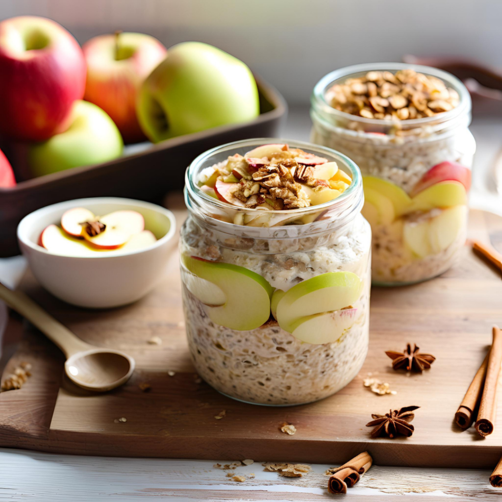Overnight Oats mit Apfel und Zimt