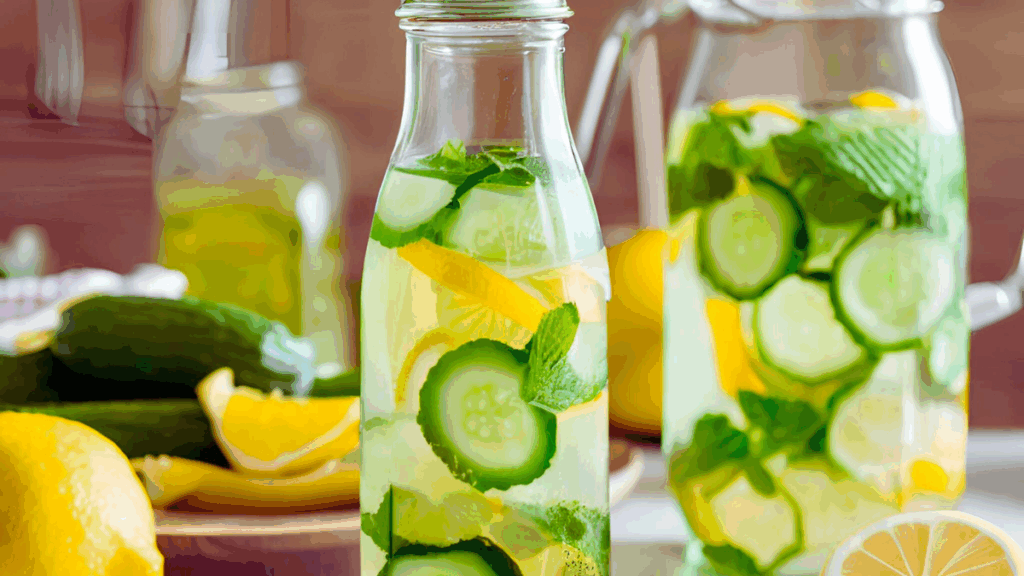 Detox-Wasser mit Gurke, Minze und Zitrone – so bringst du deinen Stoffwechsel in Schwung