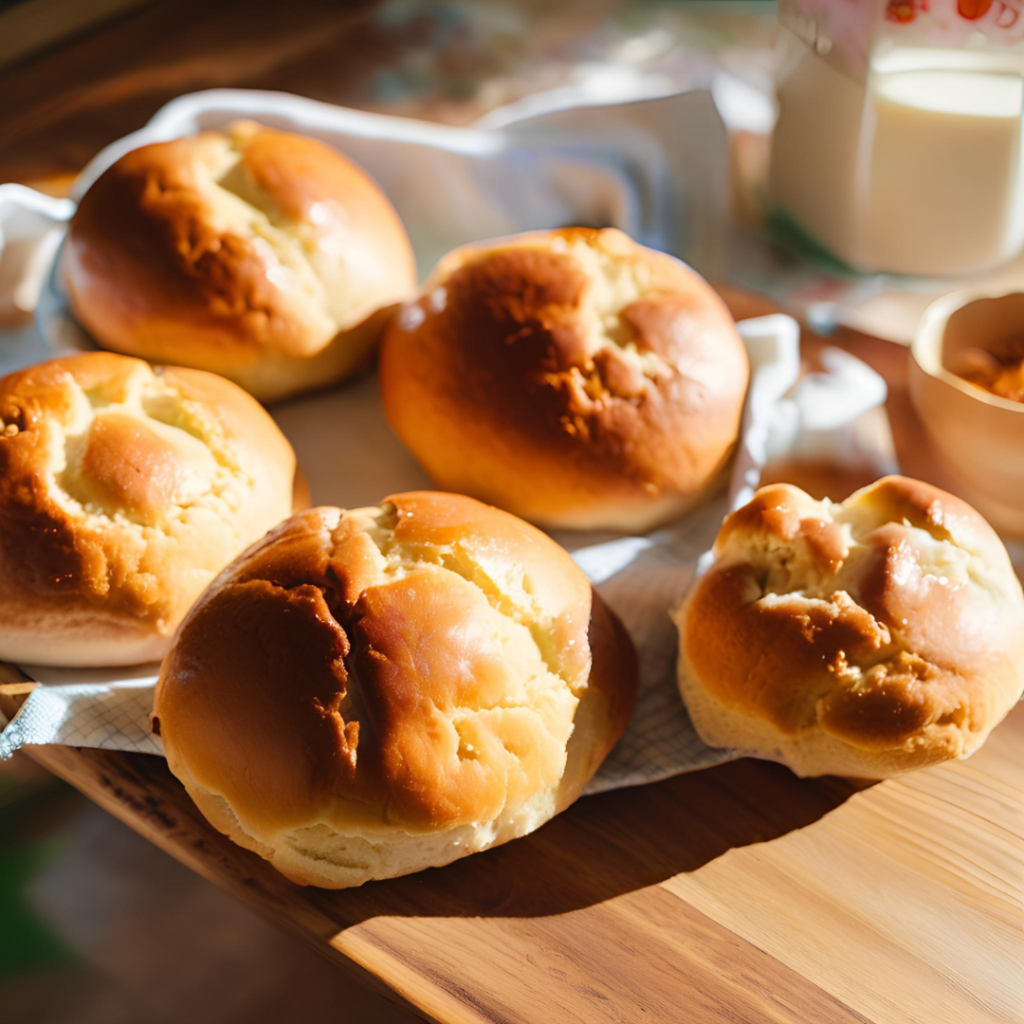 Super softe, vegane & zuckerfreie Milchbrötchen