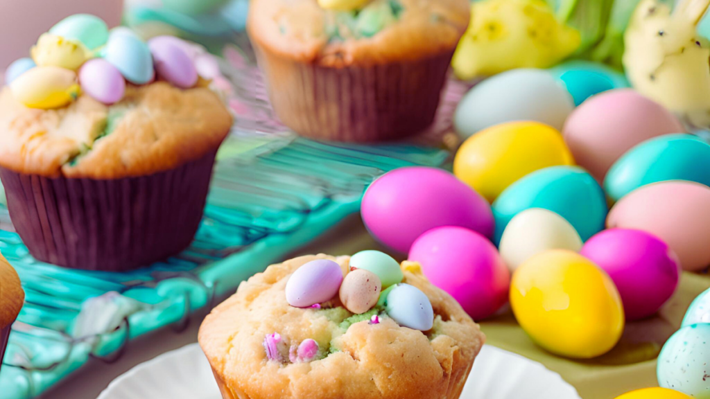 Frühlingsfrisch & unwiderstehlich Saftige Oster-Muffins sind das Highlight auf deinem Osterbrunch Beitragsbild