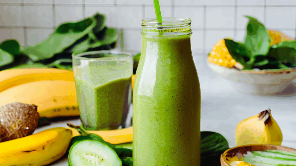 Green Power-Smoothie Dein ultimativer Energie-Kick für den Tag Beitragsbild