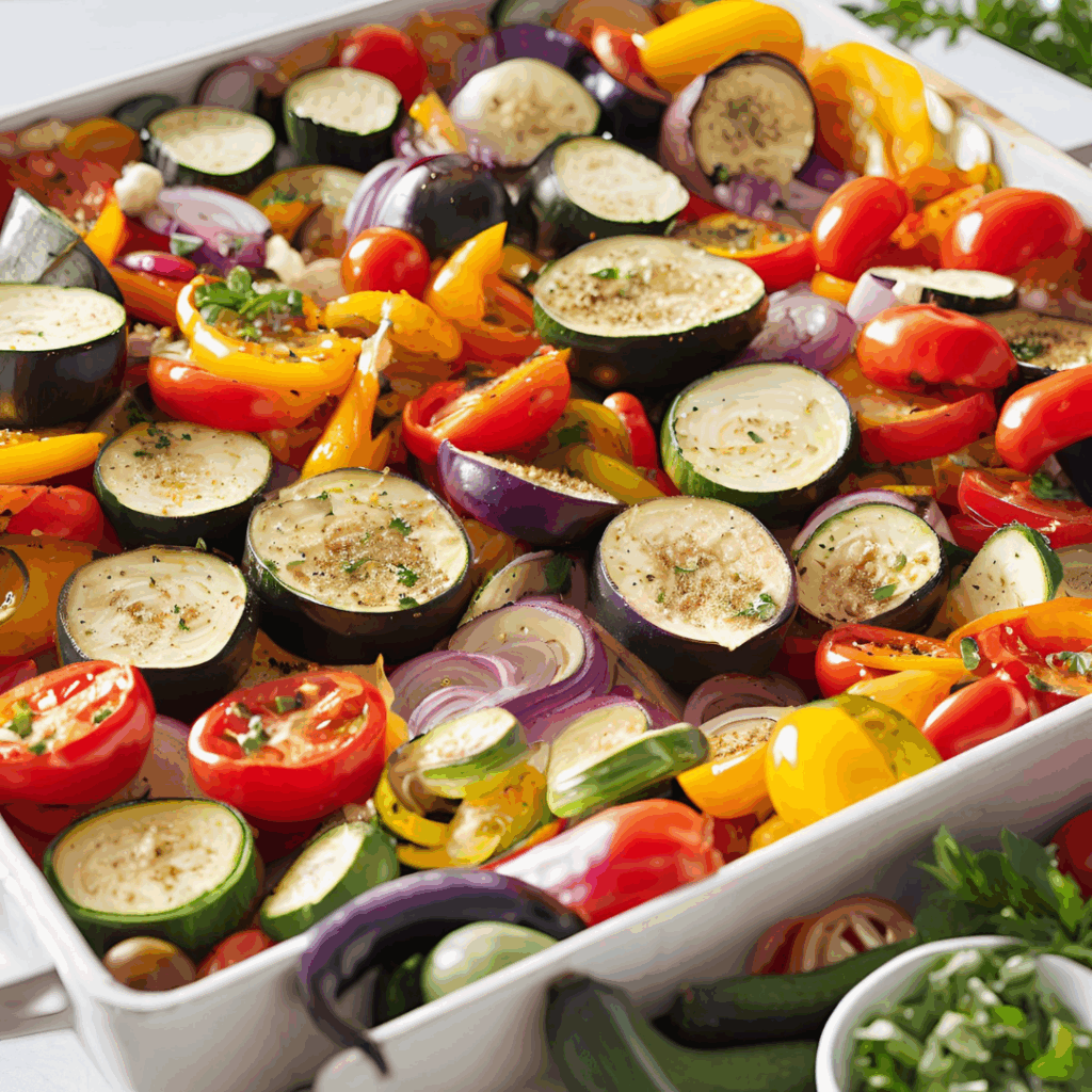 Sommerliches Ofengemüse – bunt, aromatisch & ganz einfach gemacht!