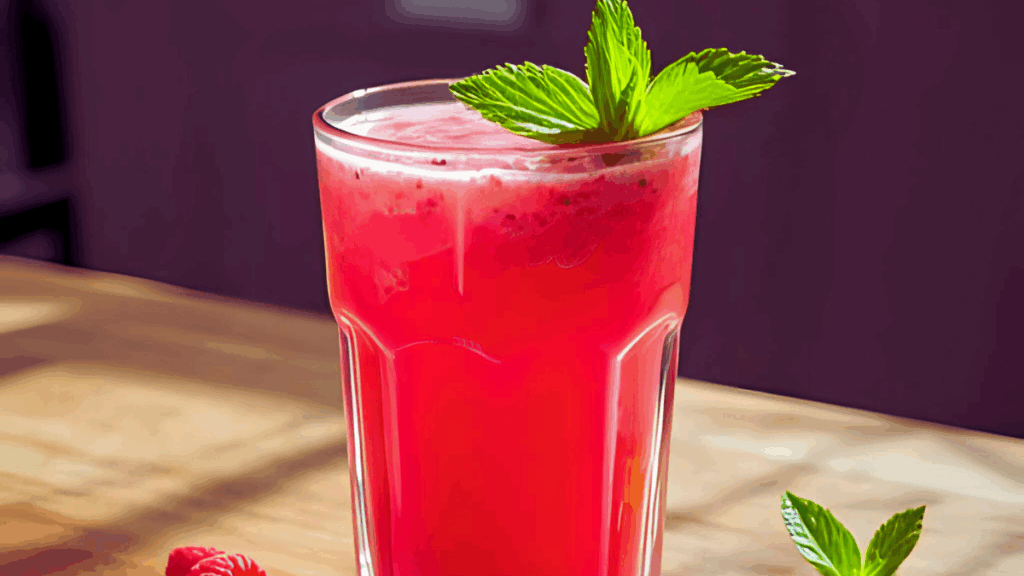 Himbeer-Tee-Smoothie – fruchtig, erfrischend & voller Antioxidantien Beitragsbild