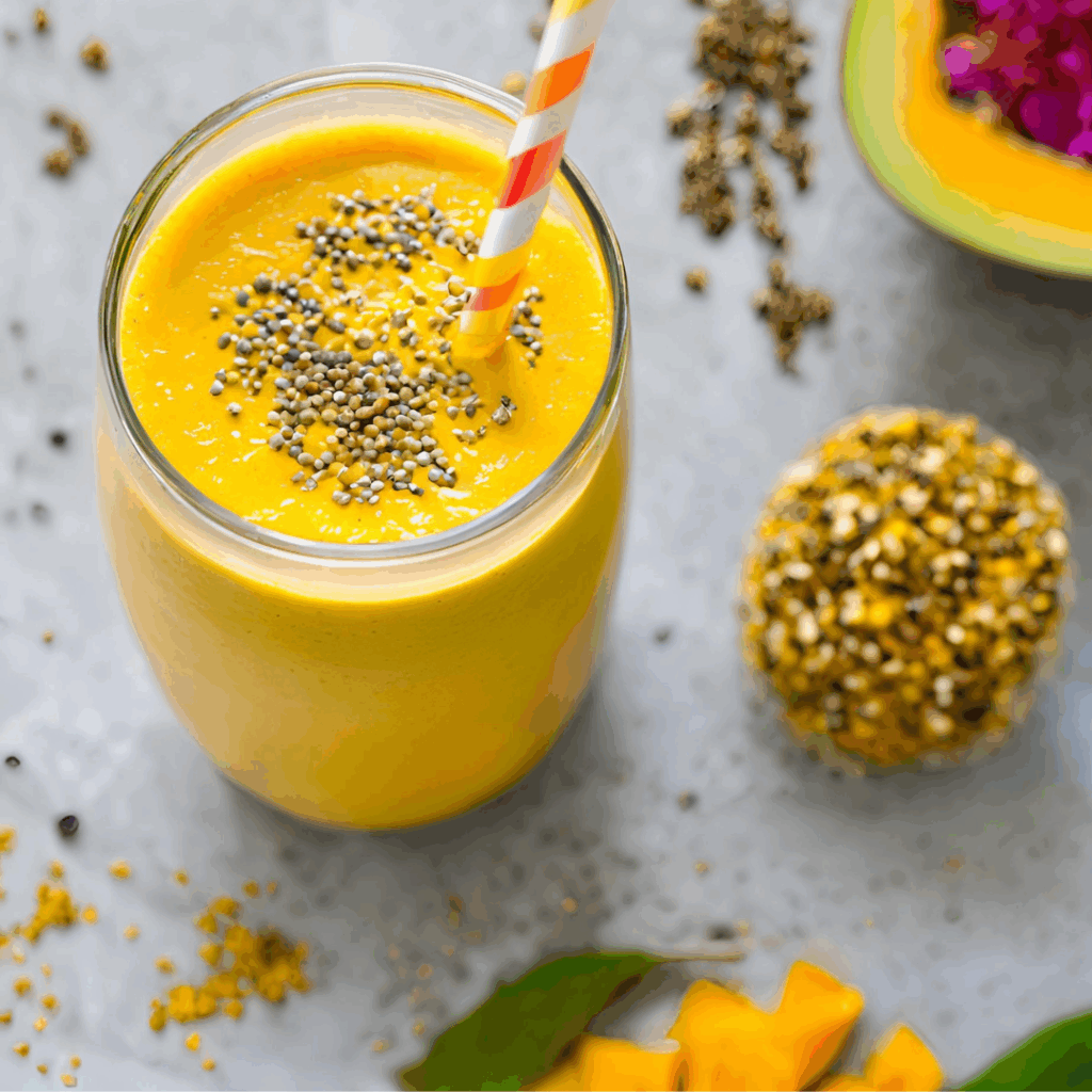 Mango Chia Kurkuma Smoothie