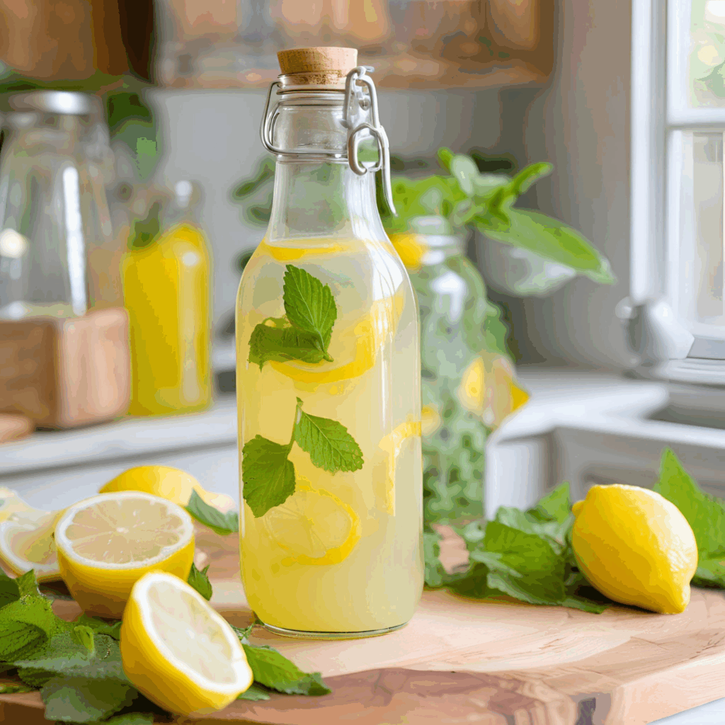 Zitronenmelisse Ingwer Limonade