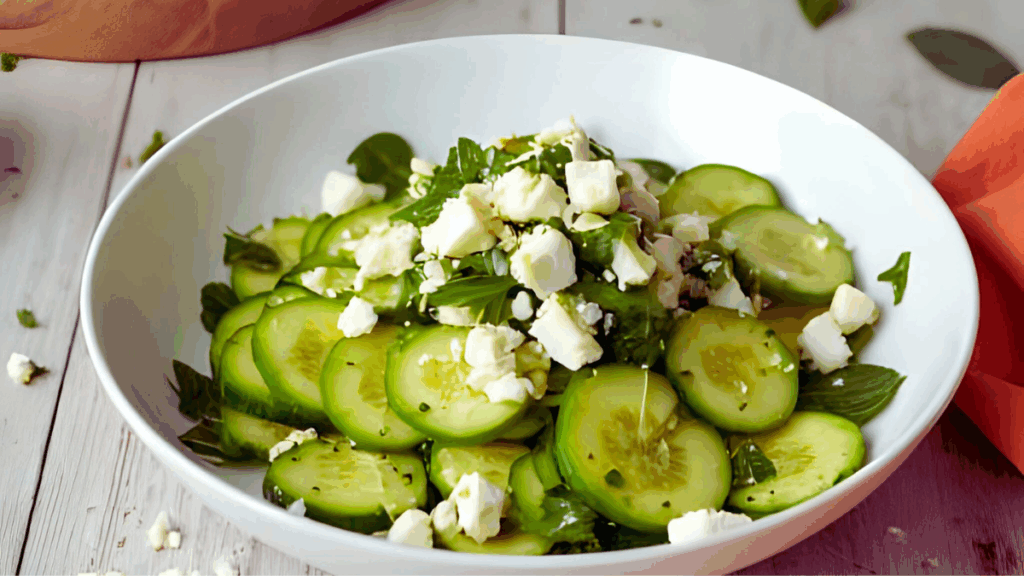 Gurken Avocado Salat mit Feta – frisch, cremig & einfach zum Verlieben