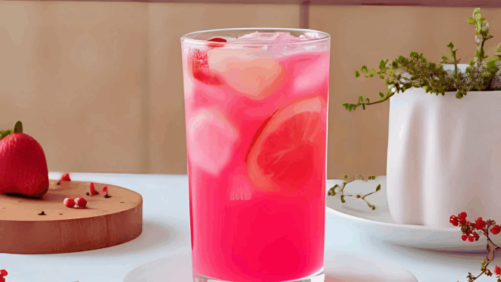 Selbstgemachter Pink Drink zum Verlieben - Fruchtig, erfrischend & viral lecker