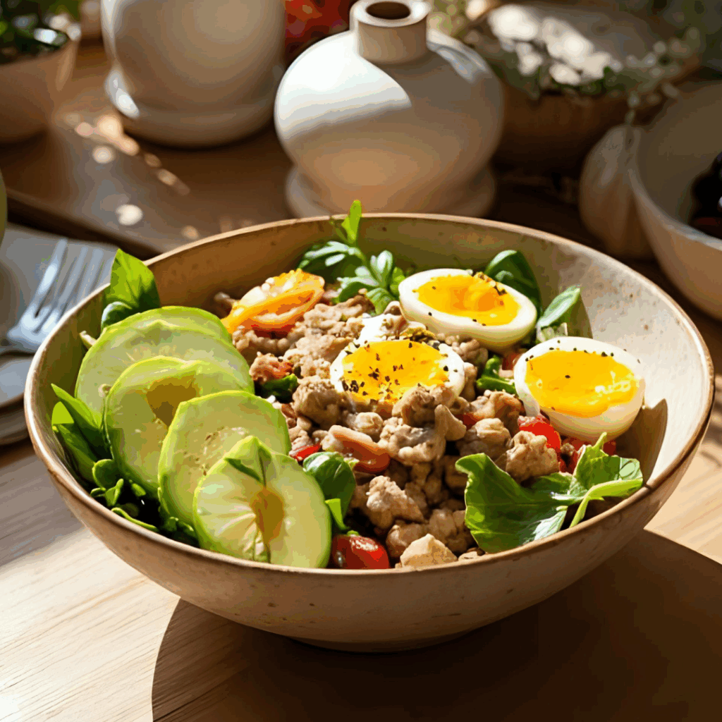 Thunfisch Salat mit Avocado und Ei – Eiweißpower für den Alltag