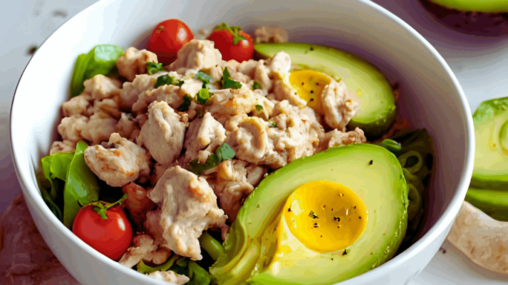 Thunfisch Salat mit Avocado und Ei – Eiweißpower für den Alltag Beitragsbild