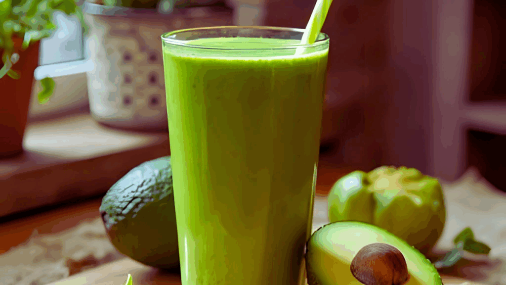 Avocado-Feldsalat Smoothie – grüner Genuss für Körper & Seele Beitragsbild