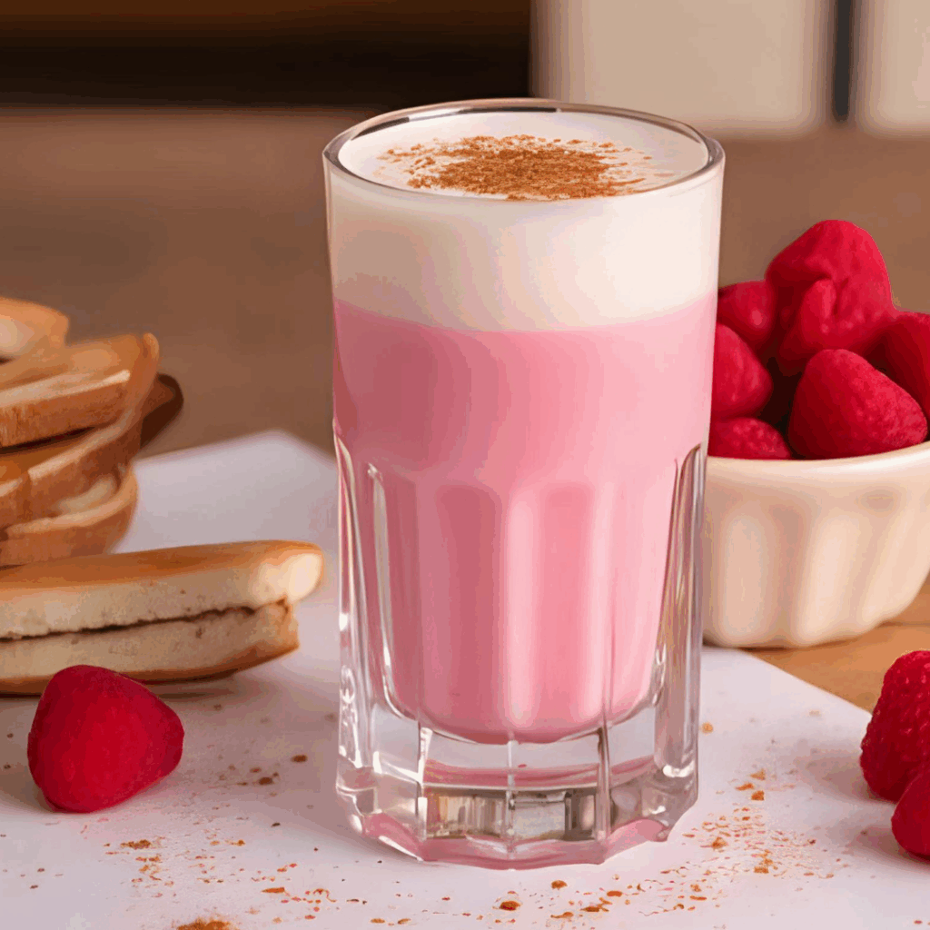 Pink Latte mit Himbeerpulver – Genuss mit Farbe, Geschmack & Wow-Effekt