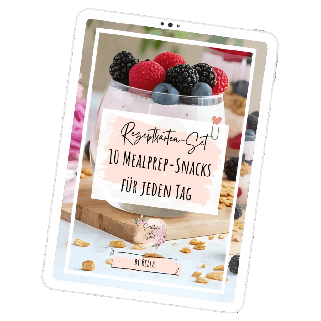 Rezeptkarten-Set 10 Mealprep-Snacks Mockup