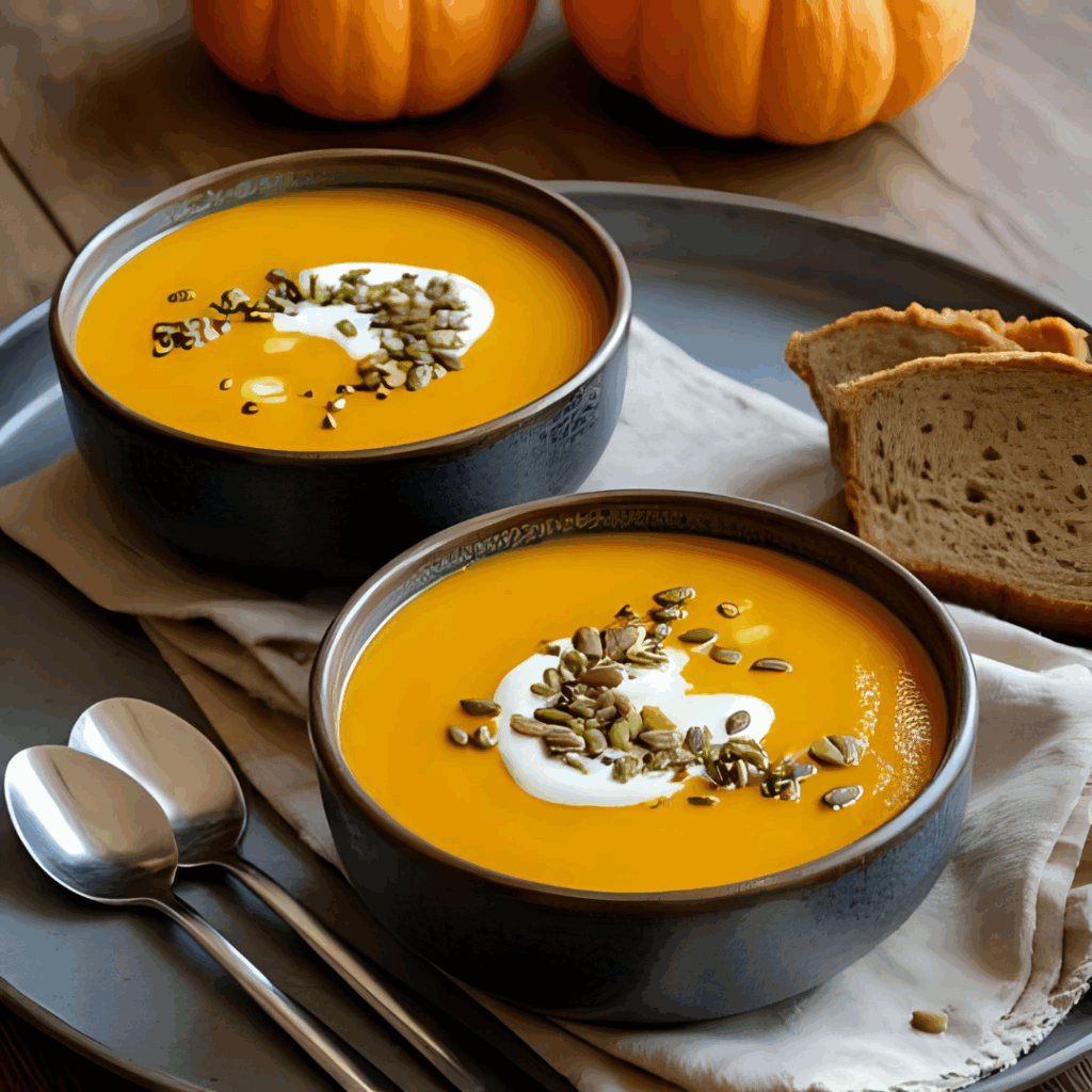 Kürbis Süßkartoffel Suppe – cremig, gesund & perfekt für stressige Tage