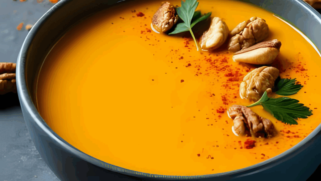 Kürbissuppe mit Ingwer und Kokosmilch – Herzhafter Herbstgenuss für die ganze Familie